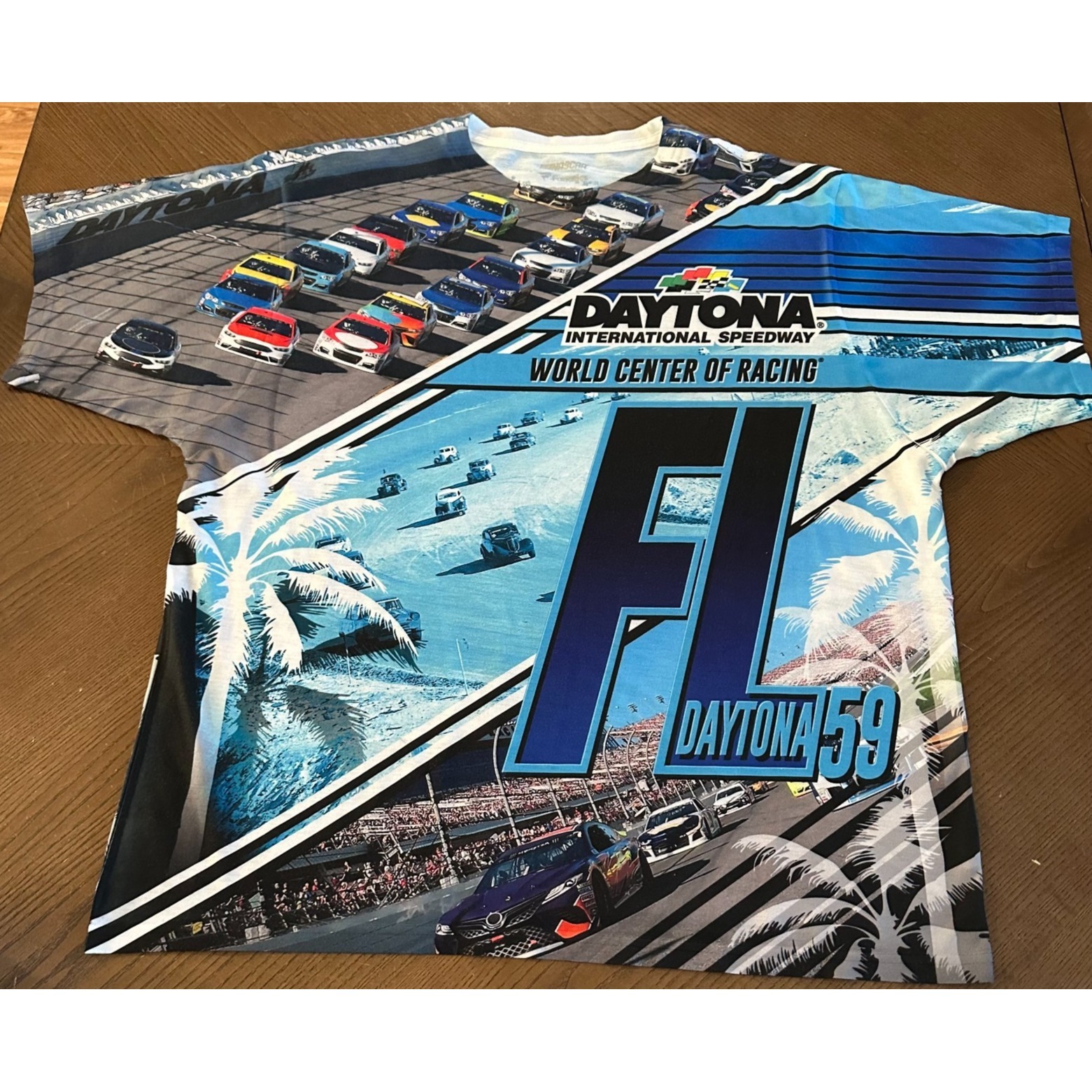 Nascar Daytona International Speedway World Center Racing Shirt Aop Double Side